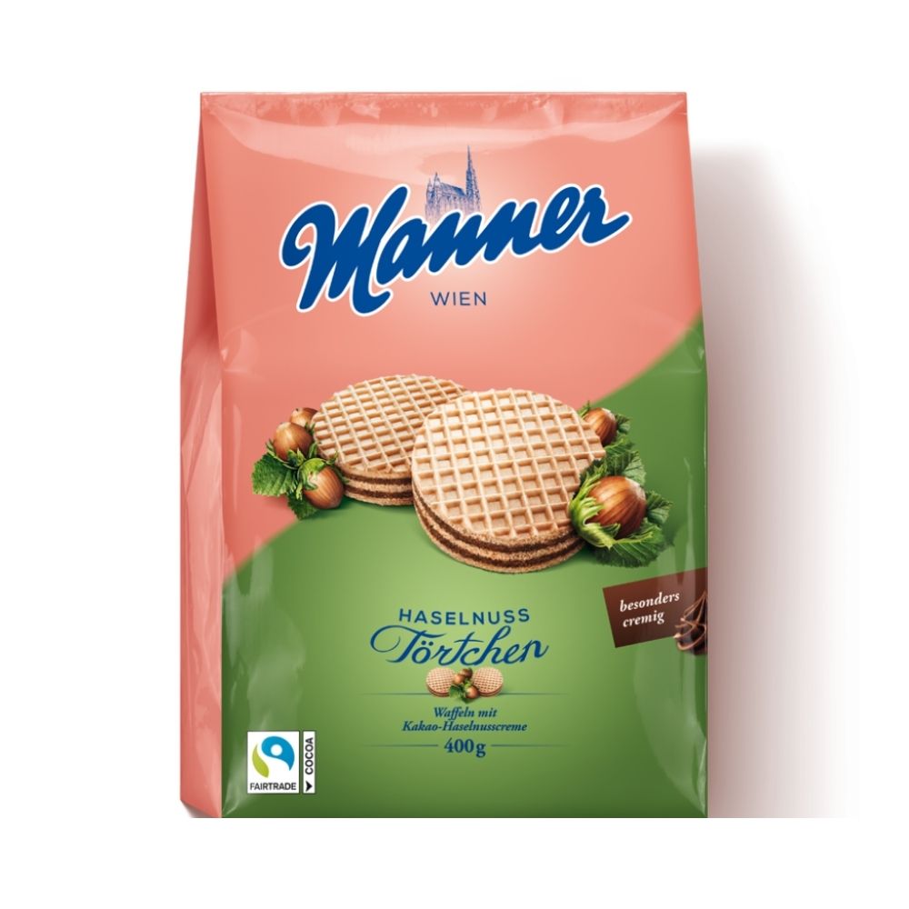 Manner Lemon Cocoa & Hazelnut Cream Tartlets Bag 400g - Oasis
