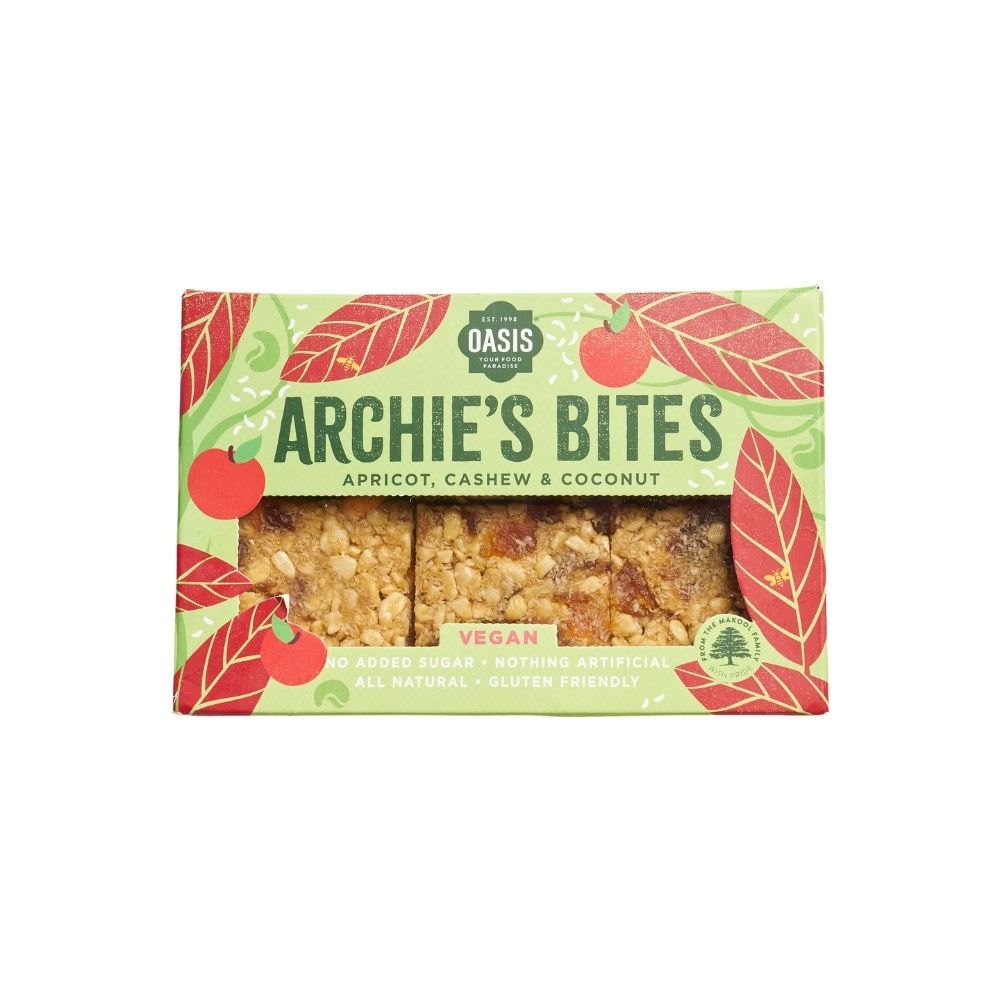 Archie's Bites Apricot, Cashew & Coconut Vegan 240G - Oasis
