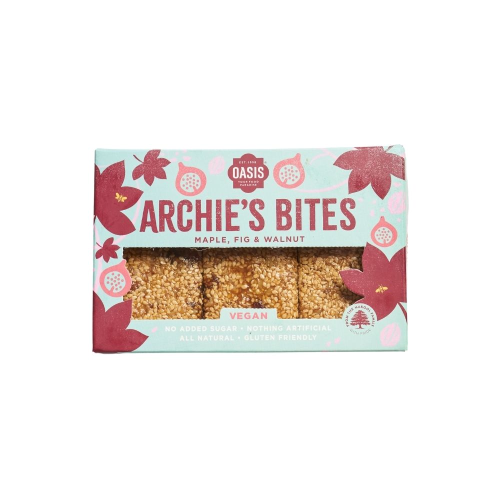 Archie's Bites Maple, Fig & Walnut Vegan 240G - Oasis