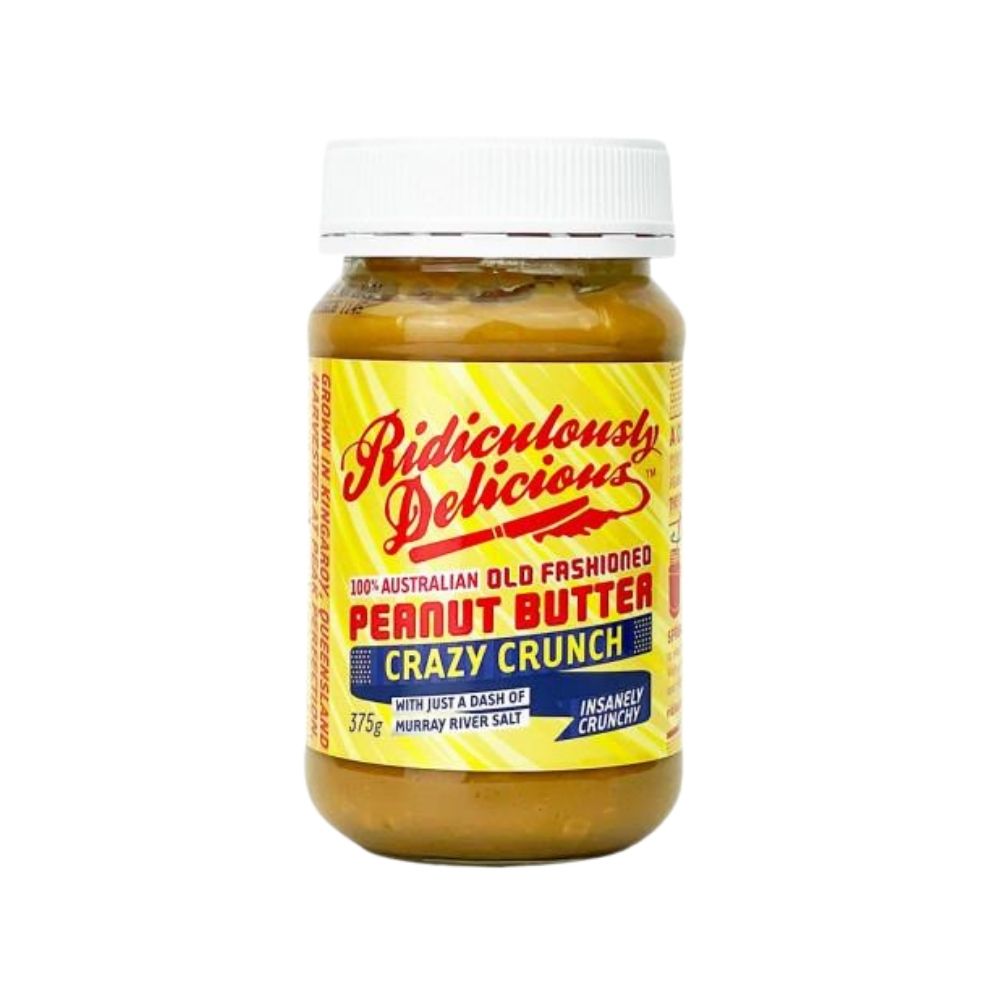 Ridiculously Delicious Peanut Butter Crazy Crunch 375G - Oasis