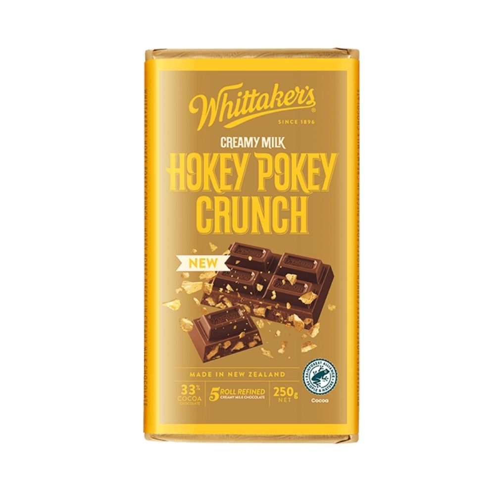 Whittaker's 33% Cocoa Creamy Milk Hokey Pokey Crunch 250G - Oasis