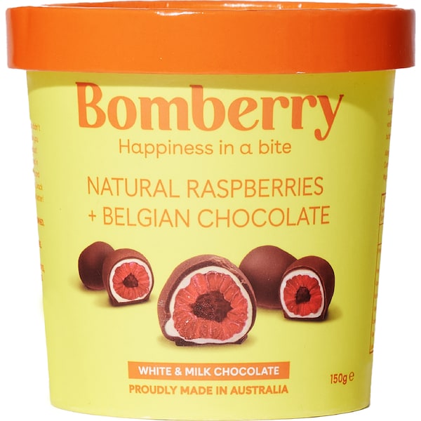 Bomberry Raspberries Milk Belgian Chocolate 150g