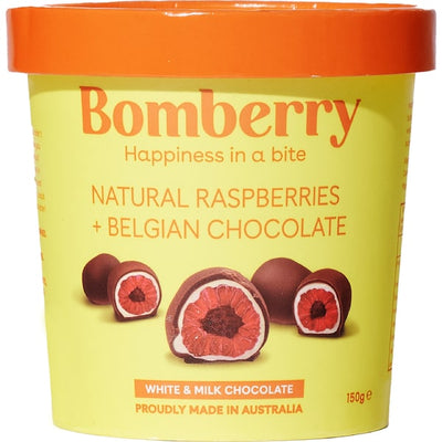 Bomberry Raspberries Milk Belgian Chocolate 150g