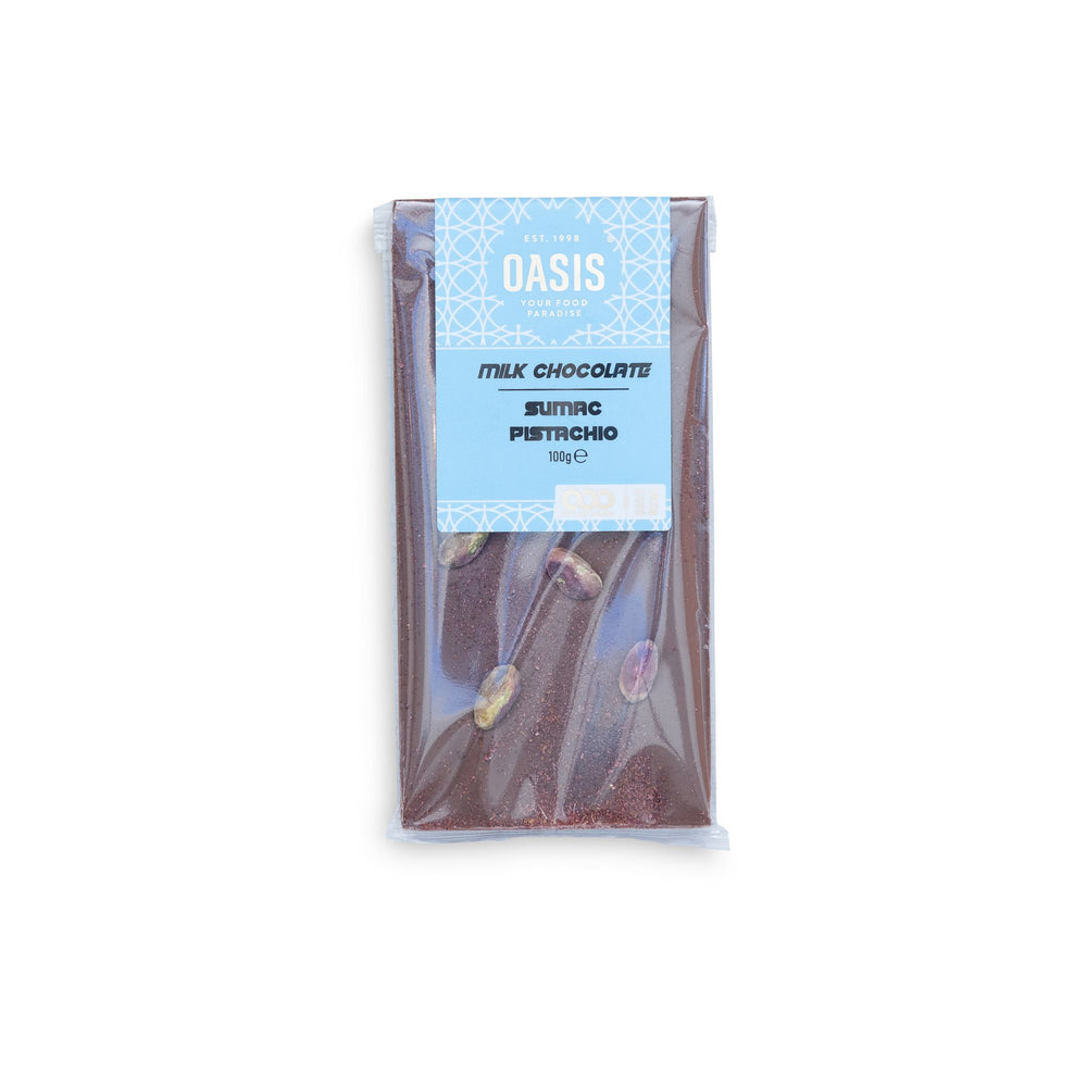 Oasis Milk Chocolate Sumac & Pistachio 100g - Oasis