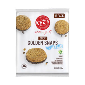 Kez's Gluten Free Choc Golden Snaps 150g - Oasis