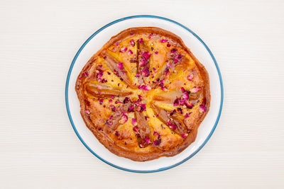 Pear & Frangipane Saffron Tart - Oasis