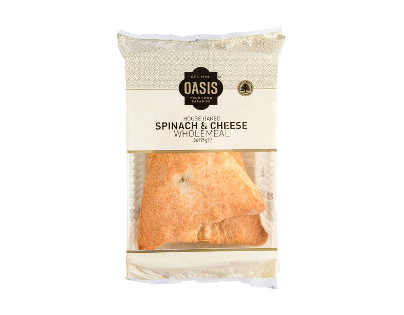 Wholemeal Spinach & Cheese 3X175 - Oasis
