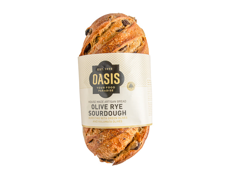 Sourdough Olive Rye Bread - Oasis