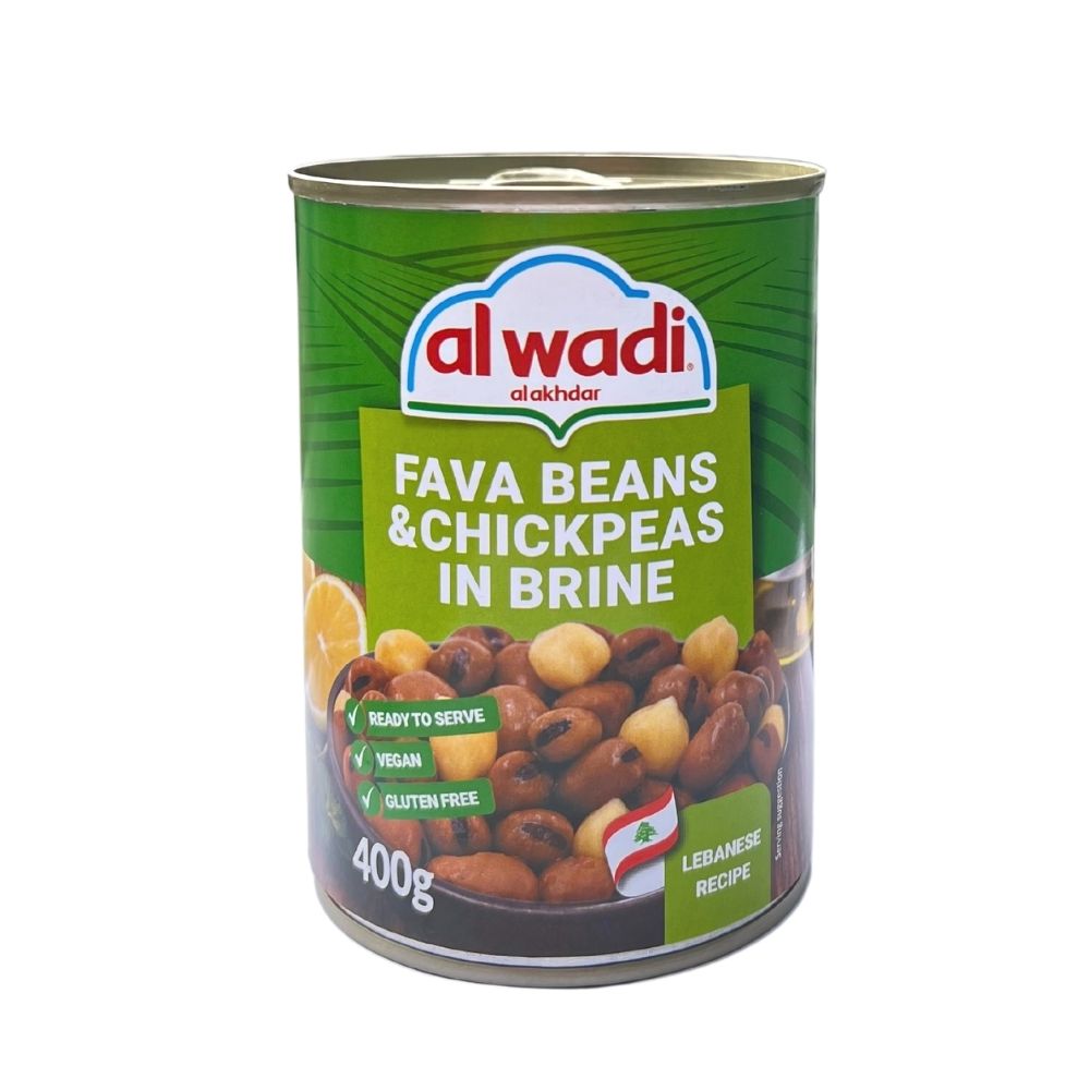 Al Wadi Fava Beans & Chickpeas In Brine 400G - Oasis