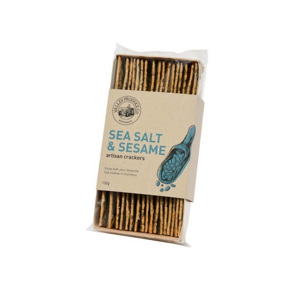 Valley Produce Company Sea Salt Artisan Crackers 130g - Oasis