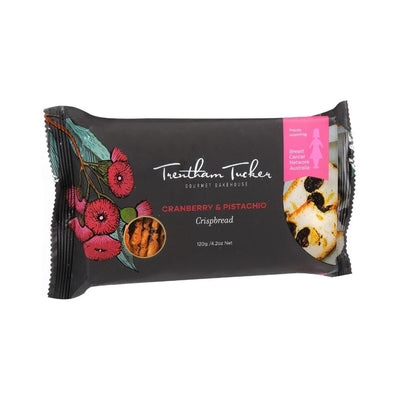 Trentham Tucker Cranberry & Pistachio Crispbread Boxed 120G - Oasis