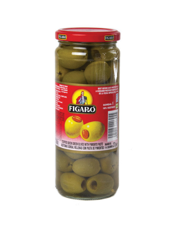 Figaro Stuffed Queen Olives 450G - Oasis
