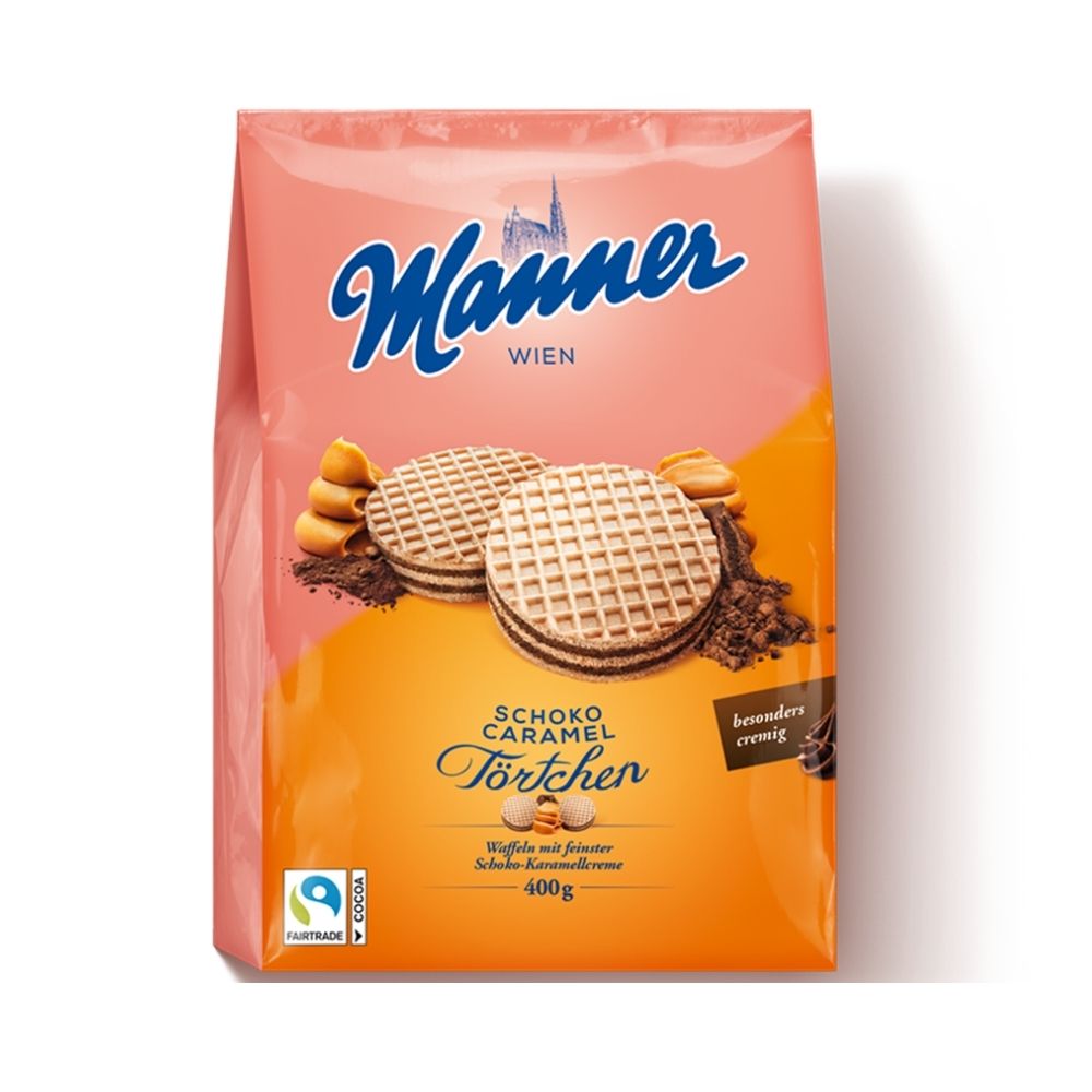 Manner Chocolate Caramel Tartlets Bag 400g - Oasis