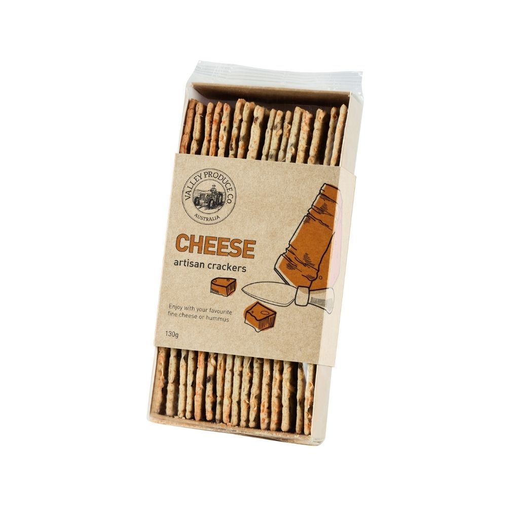 Valley Produce Company Cheese Artisan Crackers 130g - Oasis