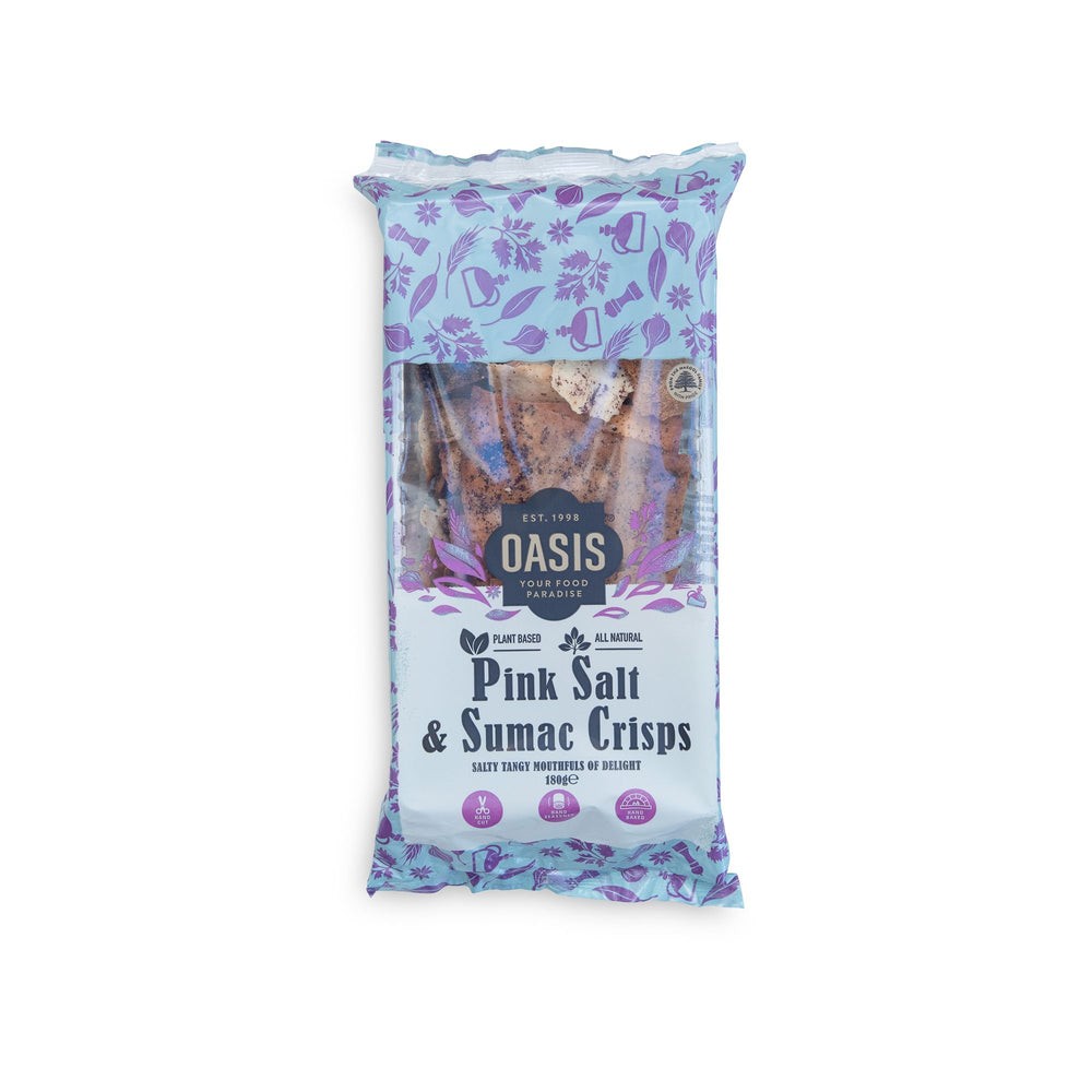 Pink Salt & Sumac Crisps 180G - Oasis