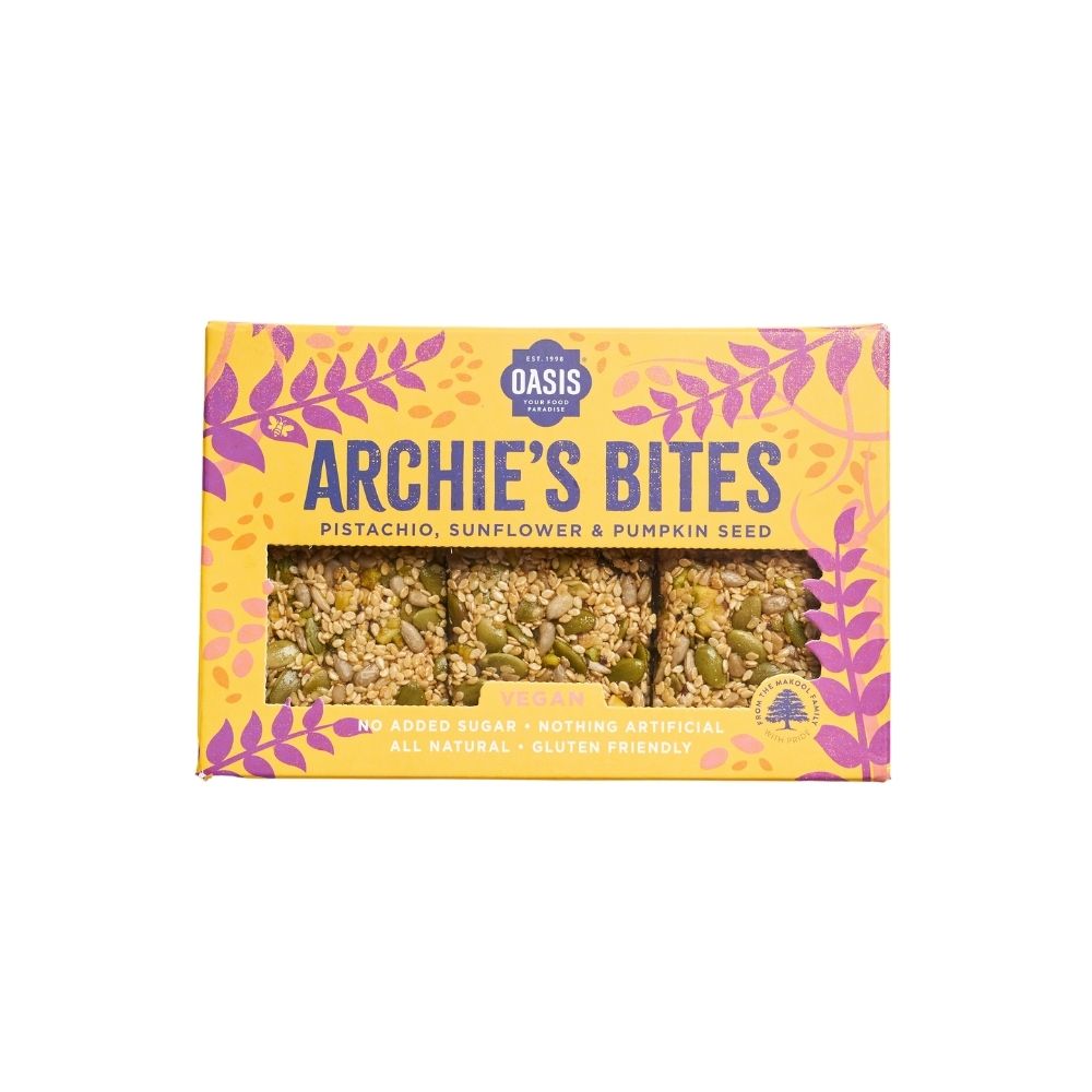 Archie's Bites Pistachio, Sunflower & Pumpkin Seed Vegan 240G - Oasis