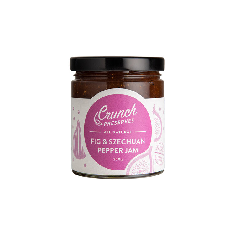 Crunch Preserves All Natural Fig & Szechuan Pepper Jam 230G - Oasis