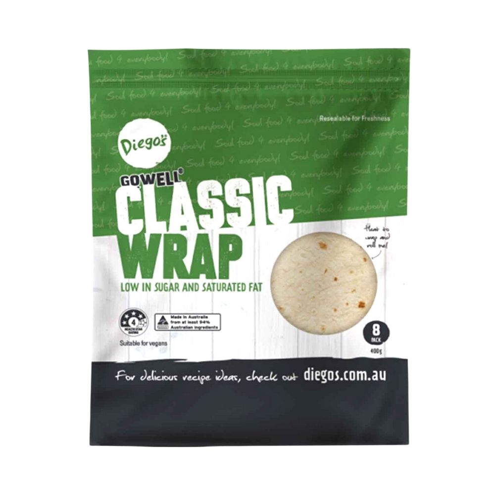 Diego’s GoWell Classic Wrap -8Pack - Oasis