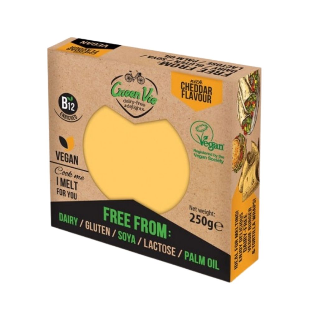 Green Vie Foods Vegan Cheddar Flavour Block 250G - Oasis