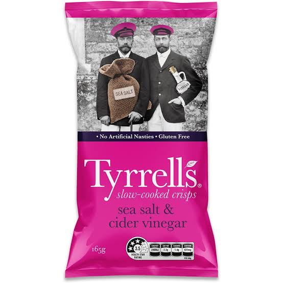 Tyrrells Sea Salt & Cider Vinegar 165G - Oasis