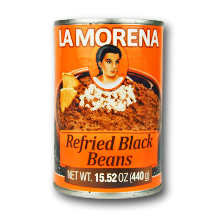 La Morena Refried Black Beans 440G - Oasis