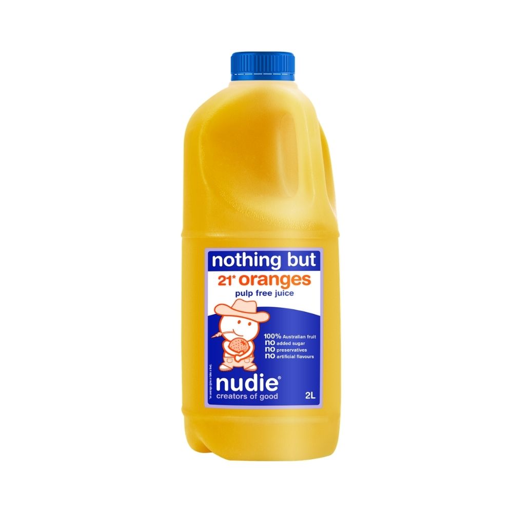 Nudie Orange juice Free Pulp 2L - Oasis