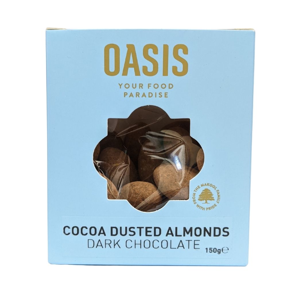 Oasis Cocoa Dusted Almonds Milk Chocolate 150G - Oasis