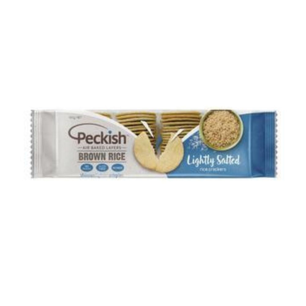 Peckish Lightly Salted Brown Rice Crackers 100G - Oasis