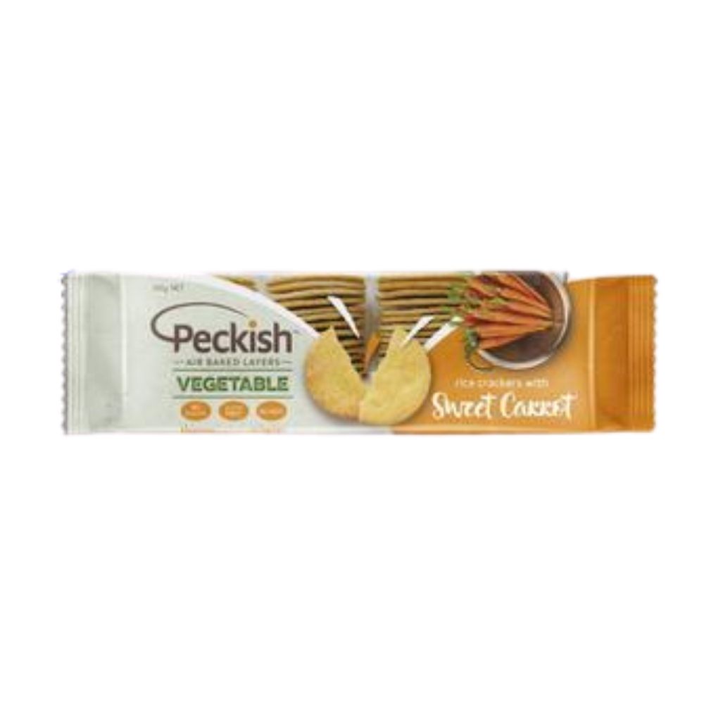 Peckish Sweet Carrot Rice Crackers 100G - Oasis