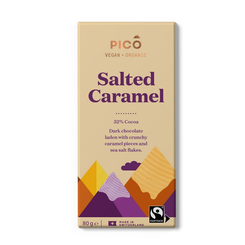 Pico Salted Caramel 52% Cocoa Chocolate 80G - Oasis