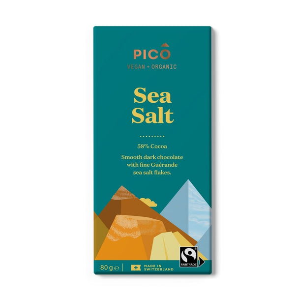 Pico Sea Salt 58% Cocoa Chocolate 80G - Oasis