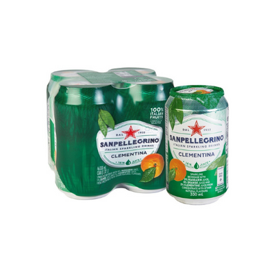 San Pellegrino  Clementina Can 4 x 330ML - Oasis