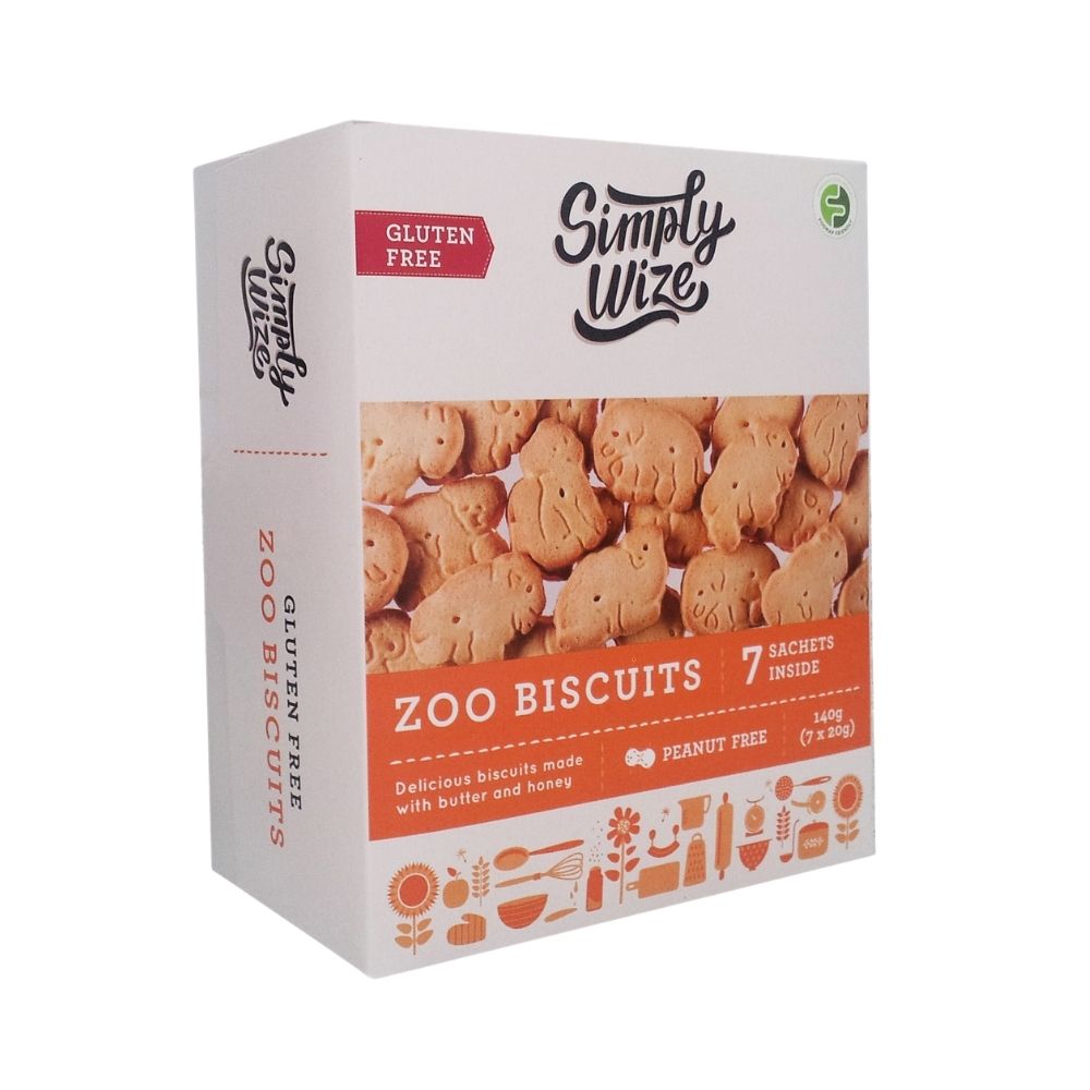 Simply Wize Zoo Biscuits 140G - Oasis