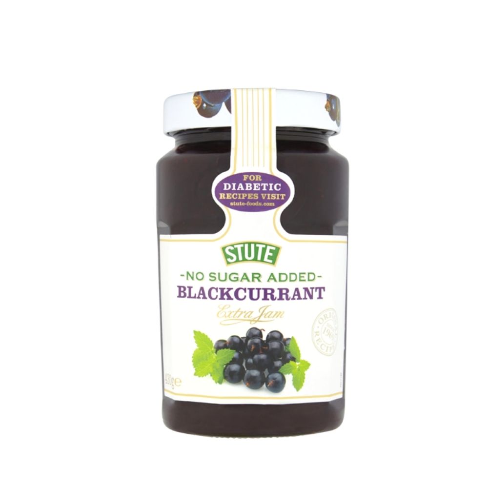 Stute Diabetic Blackcurrant Jam 430g - Oasis