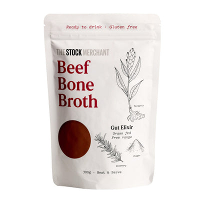 The Stock Merchant Ready To Drink Gut Elixir Beef Bone Broth 300G - Oasis