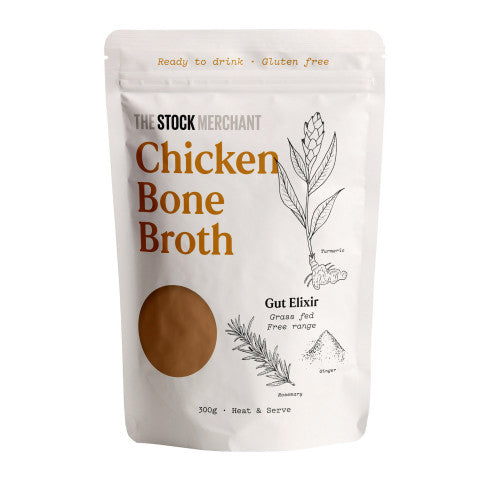 The Stock Merchant Ready To Drink Gut Elixir Chicken Bone Broth 300G - Oasis