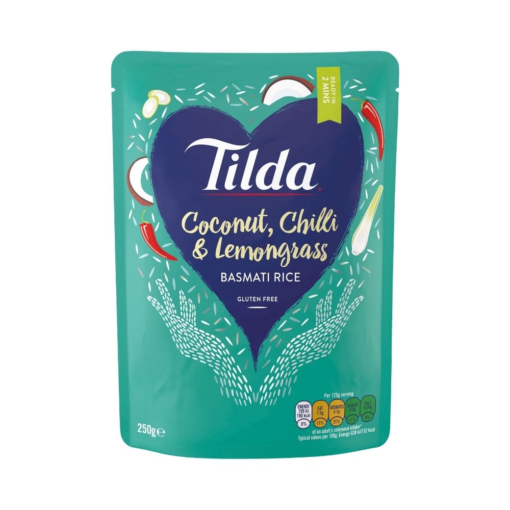 Tilda Coconut, Chilli & Lemongrass Basmati Rice 250G - Oasis