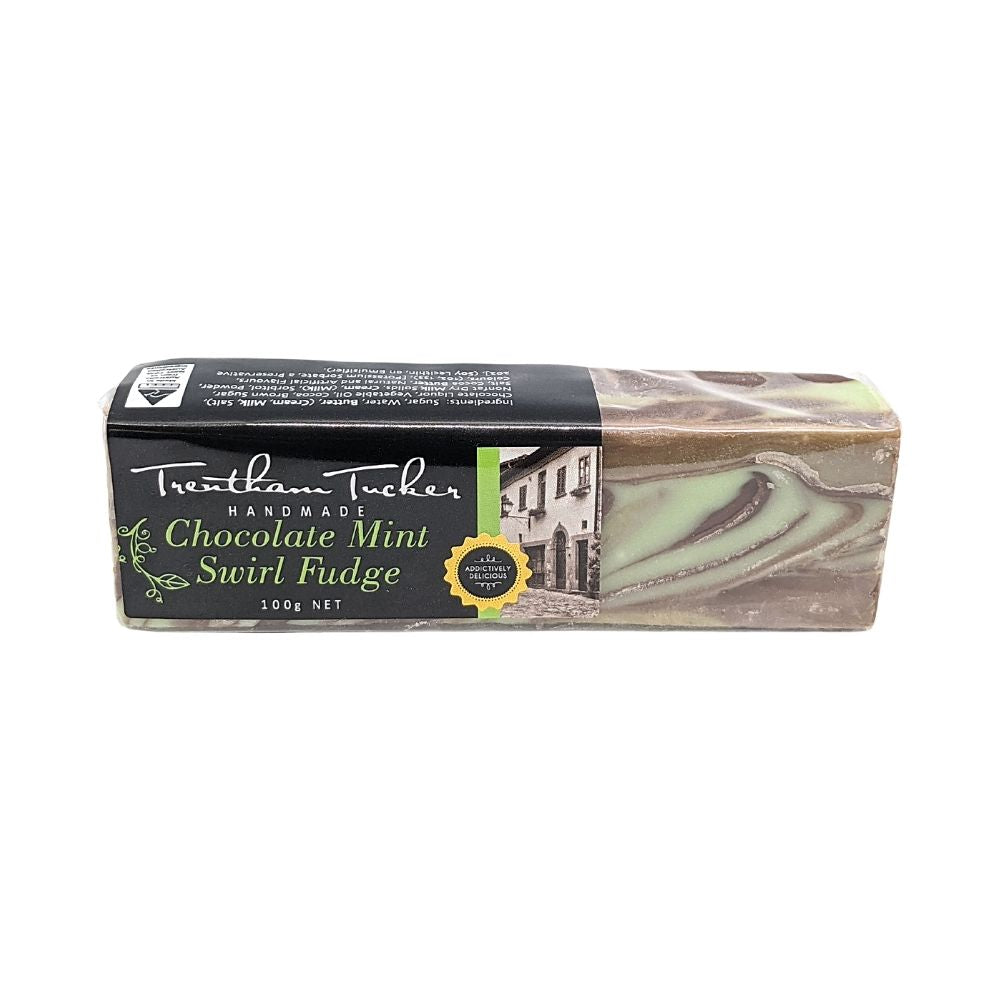 Trentham Tucker Chocolate Mint Swirl Fudge 100G - Oasis