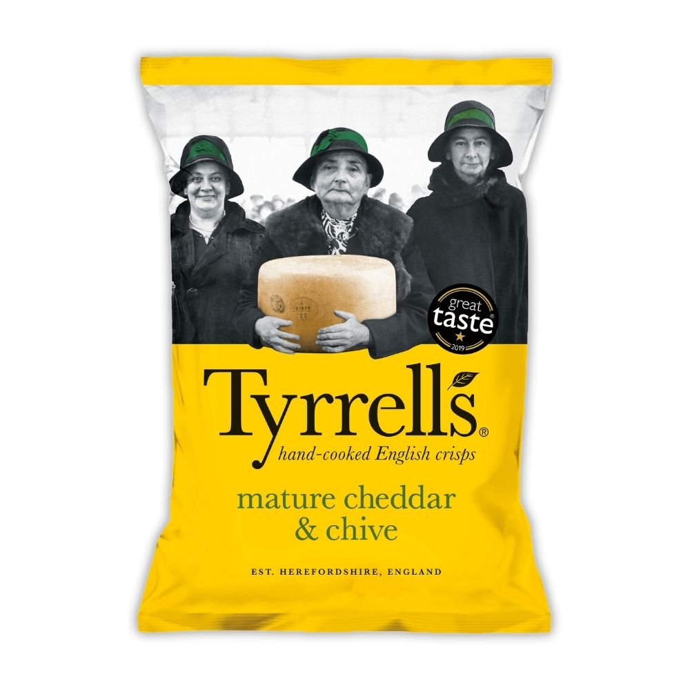Tyrrells Mature Cheddar & Chive 165G - Oasis