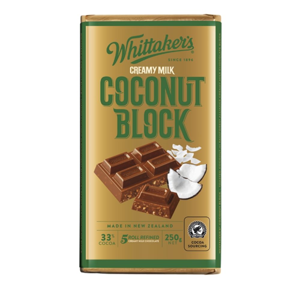 Whittaker's 33% Cocoa Coconut Milk Chocolate 250G - Oasis
