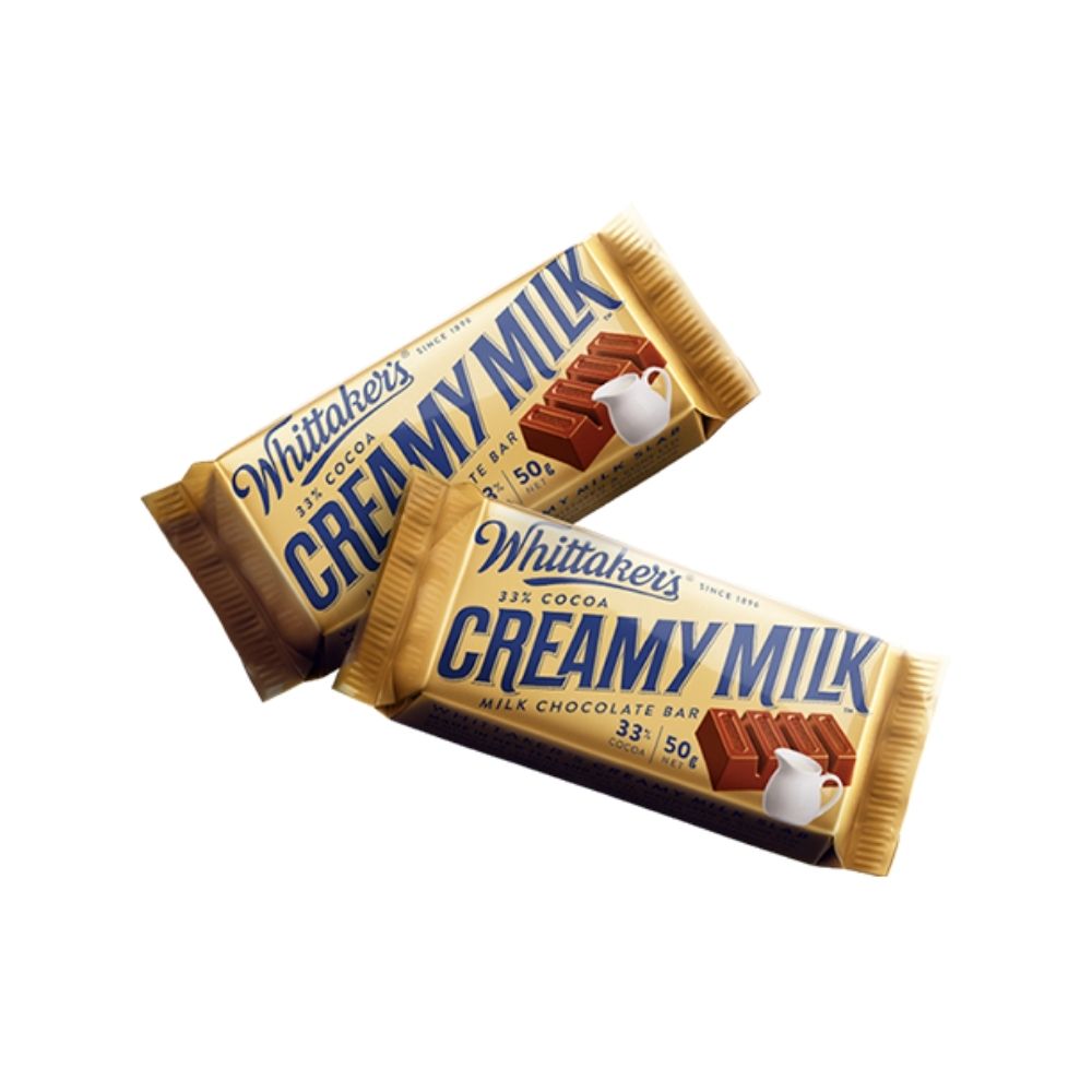 Whittaker's 33% Cocoa Creamy Milk Slab 50G - Oasis